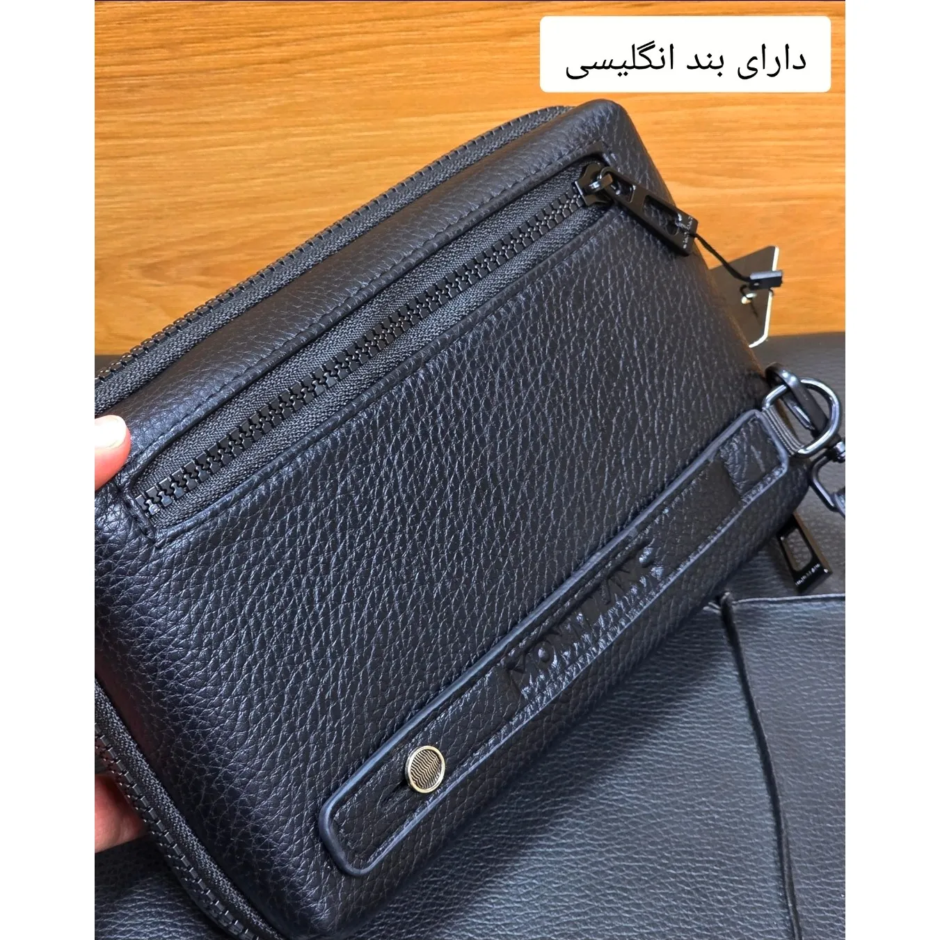 کیف دستی پاسپورتی مونت بلانک چرم وارداتی (2)