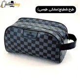 کیف دستی مردانه چرم صنعتی دو خانه مدل شوزبگ