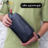 کیف دستی مردانه چرم صنعتی دو خانه مدل شوزبگ