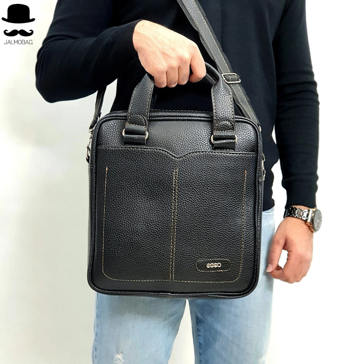 کیف اداری لپتاپی چرمی اِکو ایستاده دستی و دوشی