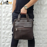 کیف اداری لپتاپی چرمی دستی و دوشی حلقه دار ایستاده