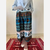 شلوار نخ طرح اندونزیt8034