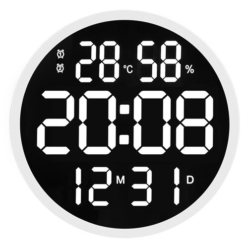 ساعت دیواری دیجیتال مدل ریموت کنترل دار کد 6620