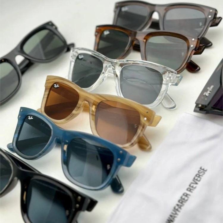 عینک آفتابی ری بن مدل ویفرر ریورس Ray-Ban RBR0502S با فریم کائوچویی و محافظت UV400