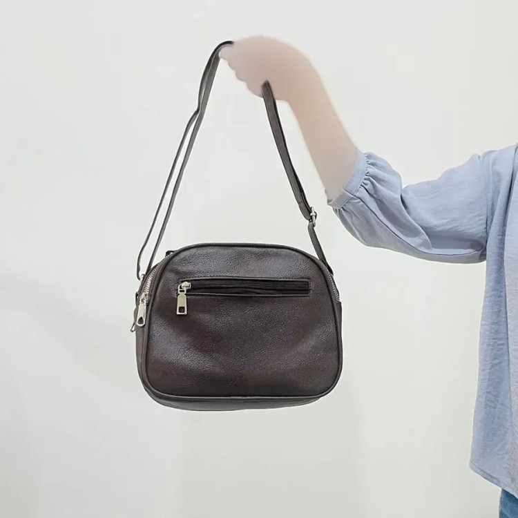 کیف دستی و دوشی زنانه 4 زیپ کد 1418 ابعاد 21 در 19 در 9 سانتیمتر