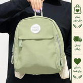 کوله فانتزی دخترانه نانسی خارجی مشکی نسکافه متوسط 30*25 کلاس روزمره سرکار