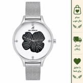 ساعت زنانه استیل بلیزر رفرانس 3408 صفحه سفید با موتور ژاپن و بند حصیری