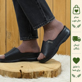 صندل طبی زنانه مدل سوزنی رویه چرم خارجی سایز 37 تا 40