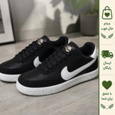 کفش ونس زنانه نایک مدل نارسیس رنگ مشکی سفید رویه مخمل و چرم مصنوعی سایز 37 تا 40