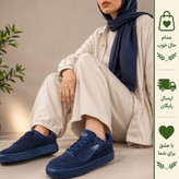کفش ونس زنانه پوما تمام مشکی رویه مخمل و چرم مصنوعی زیره PU سبک و راحت