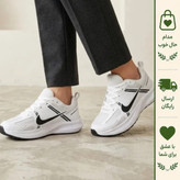 کفش کتانی زنانه نایک سفید رویه راشل و چرم مصنوعی زیره پیو سبک و راحت