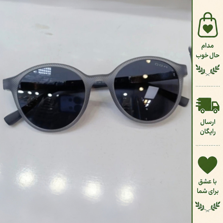 عینک اوگا گرد پلاریزه TR نشکن مناسب صورت ریز و متوسط لنز یک و یک
