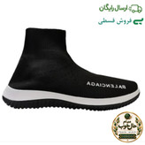 کفش زنانه بالنسیاگا مدل جورابی ساقدار مشکی رویه بافت تنفسی سایز 37 تا 40