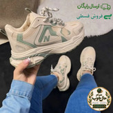 کفش زنانه نیوبالانس لژدار 990 کرم سبز رویه پارچه تنفسی زیره پیو