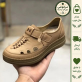 کفش طبی زنانه مدل جیران رنگ کرم با کفی آناتومیک و پد خارپاشنه