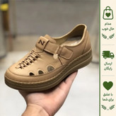 کفش طبی زنانه مدل جیران رنگ کرم با کفی آناتومیک و پد خارپاشنه