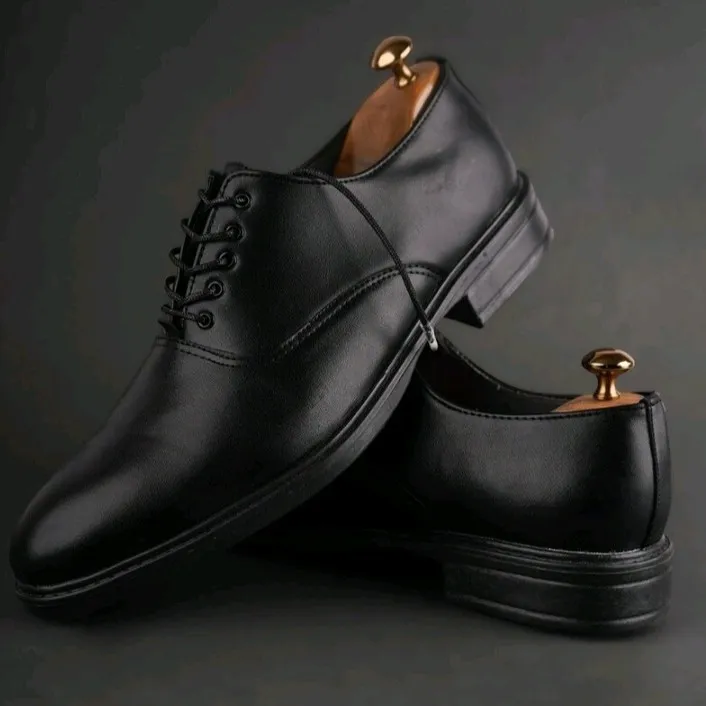 کفش مردانه مجلسی اسپرت هامون مدل آرشاین سایز 40 تا 44 مشکی چرم طبیعی درجه 1