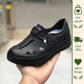 کفش طبی زنانه مدل جیران رنگ مشکی با کفی آناتومیک و پد خارپاشنه