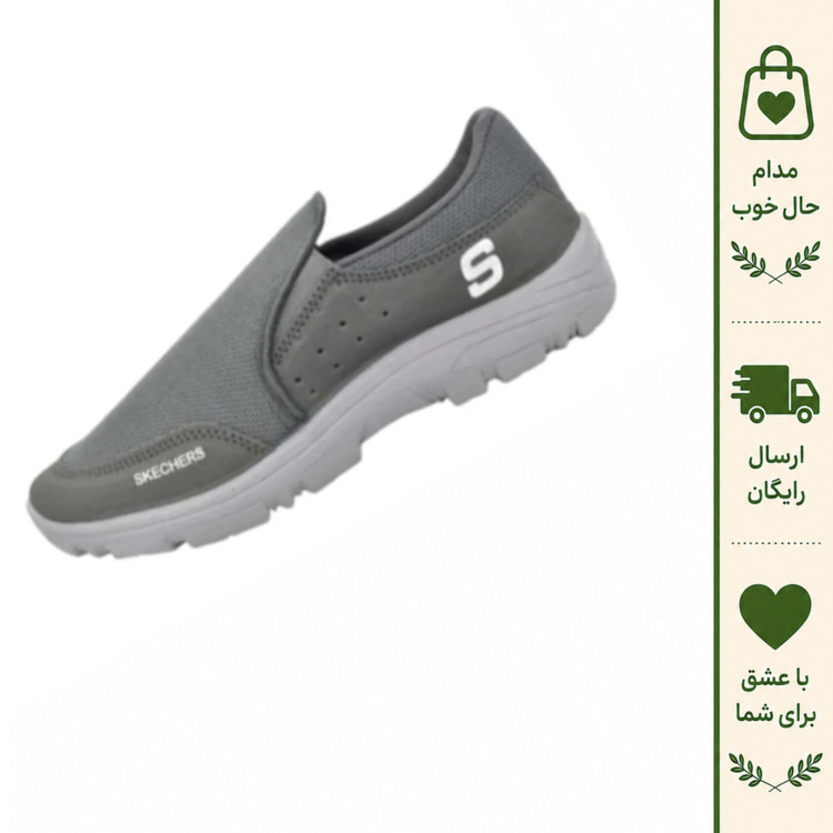 کتانی اسکیچرز طبی پیاده روی رویه کتان زیره پیو سبک زنانه مردانه سایز 36 تا 45