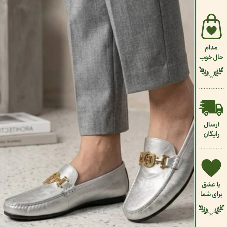 کفش کالج زنانه طوسی روشن چرم مصنوعی با زیره طبی و انعطاف پذیر