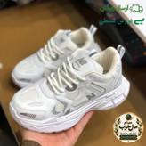 کفش زنانه نیوبالانس 990 سفید لژدار رویه پارچه تنفسی زیره پیو سبک