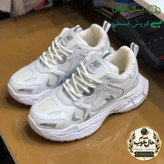 کفش زنانه نیوبالانس 990 سفید لژدار رویه پارچه تنفسی زیره پیو سبک