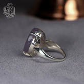 انگشتر نقره زنانه عقیق کبود کد 484