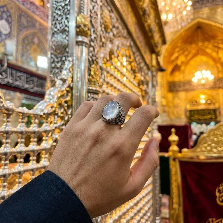 انگشتر آلیاژی باسنگ درنجف کد 5085