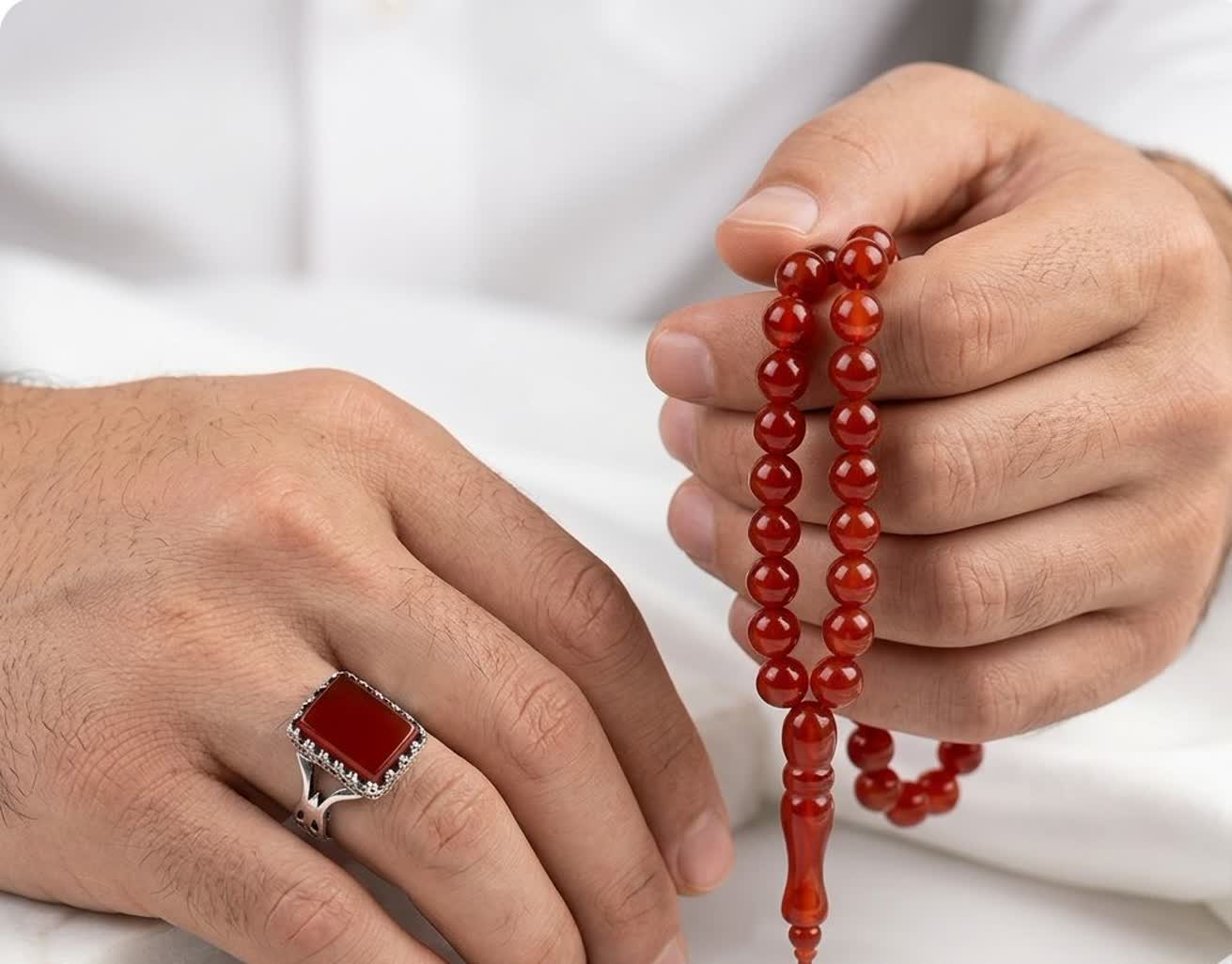 خرید انگشتر نقره عقیق قرمز رکاب نیزه | اصالت، قدرت و جذابیت ناب کد 3894
