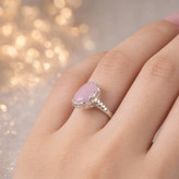 خرید انگشتر عقیق سوسنی زنانه اصل (رنگی کمیاب و رویایی) کد 4265