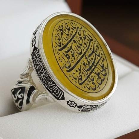 انگشتر نقره نادعلی کد864