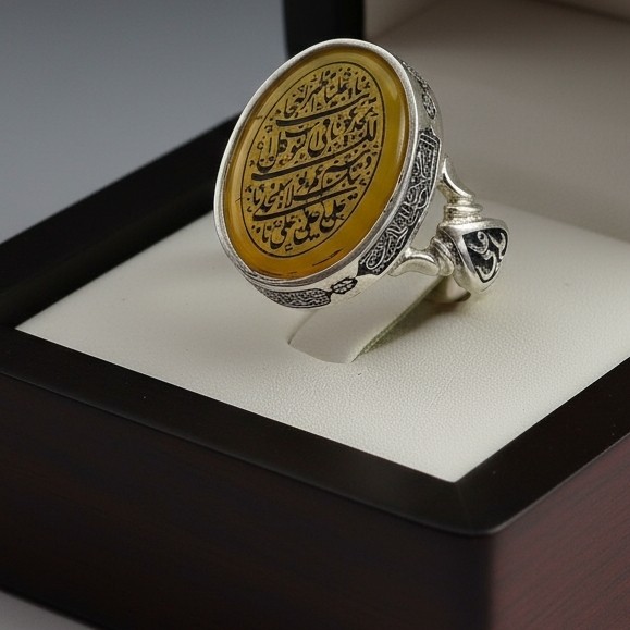 انگشتر نقره نادعلی کد864