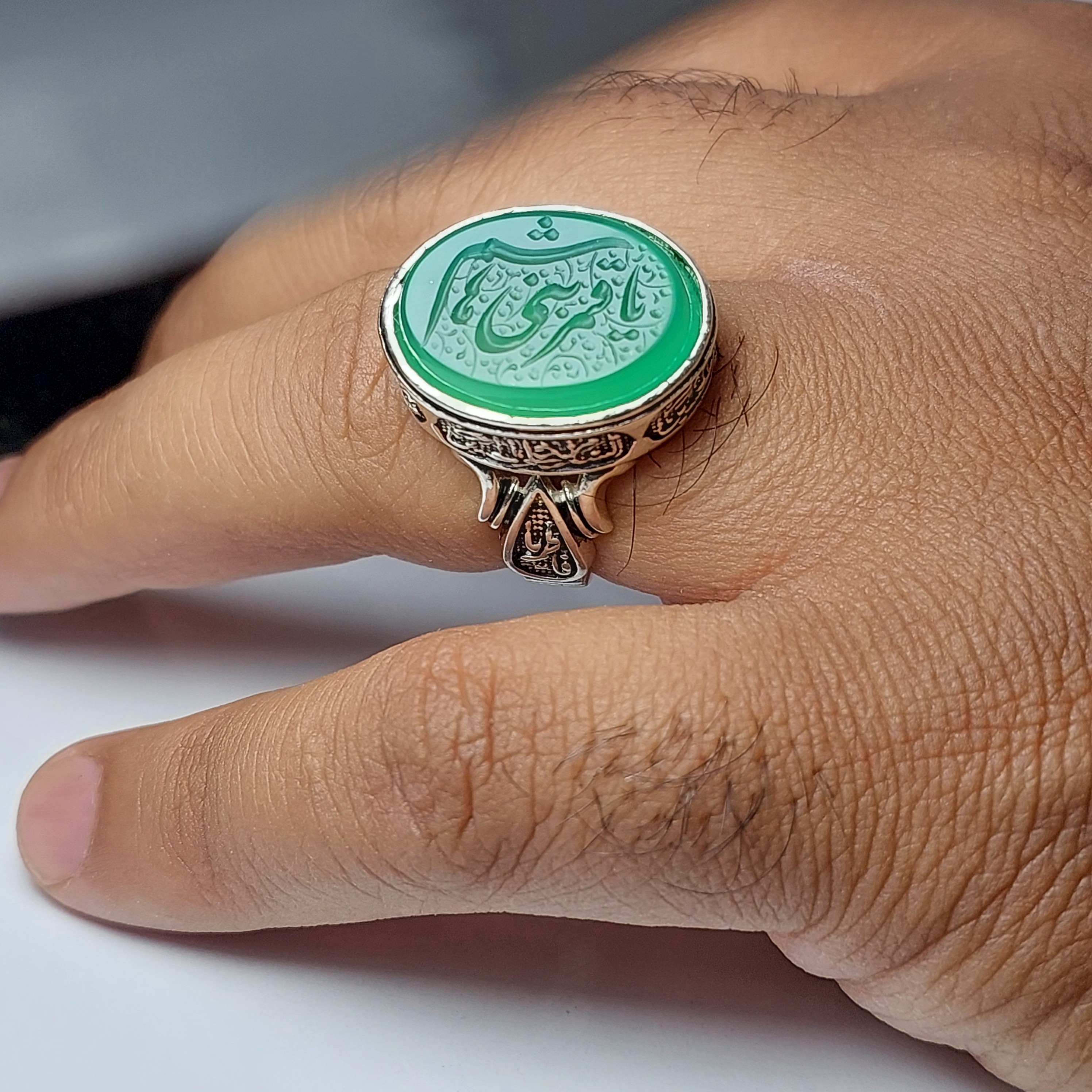 انگشتر نقره یا قمربنی هاشم