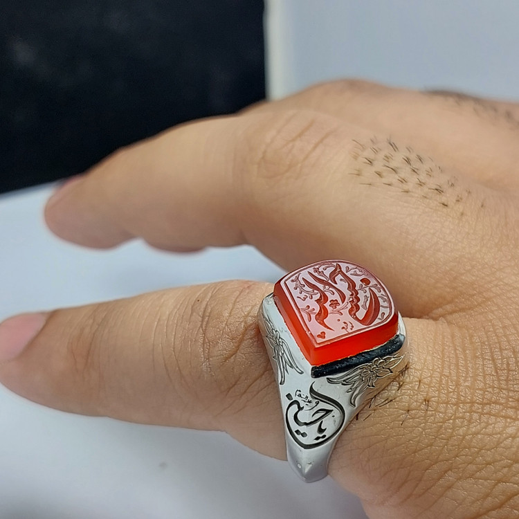 انگشتر نقره حسبی الله