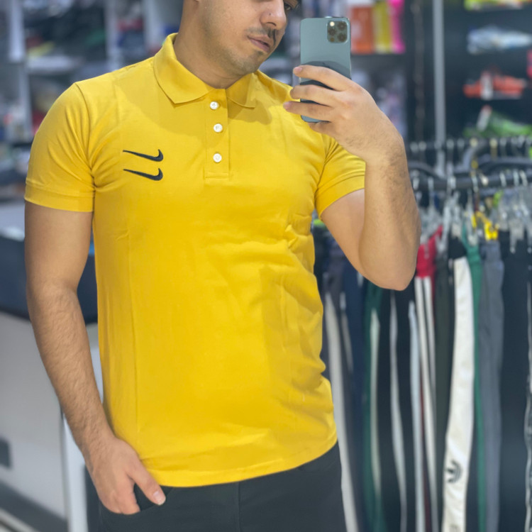تیشرت یقه دار مردانه نایک