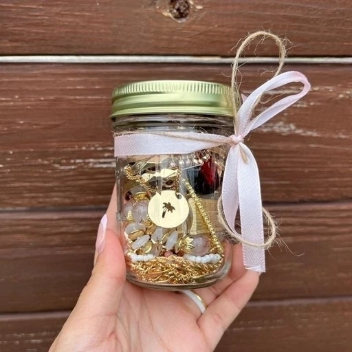 پک هدیه شیشه اکسسوری 10 عددی ساعت دار پینترستی رویایی با متریال وارداتی فانتزی کیوت کادو هدیه تولد با اشانتیون رایگان