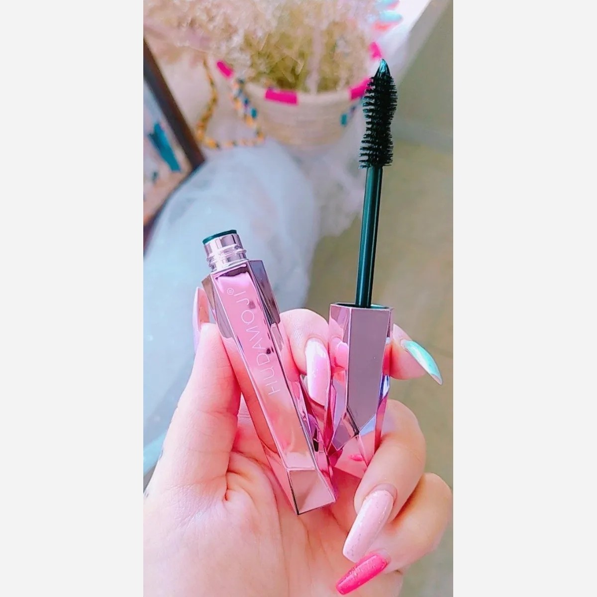 ریمل مشکی الماسی صورتی پینترستی فانتزی کیوت پرپشت کننده و لیفت کننده مژه ها