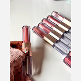 رژ لب طرح دوپ کیکو دو طرفه رژ مایع مات مخملی و برق لب مایه خیس براق کیوت پینترستی رژ کیکو فانتزی رنگ نود و گوشتی دوقلو خ
