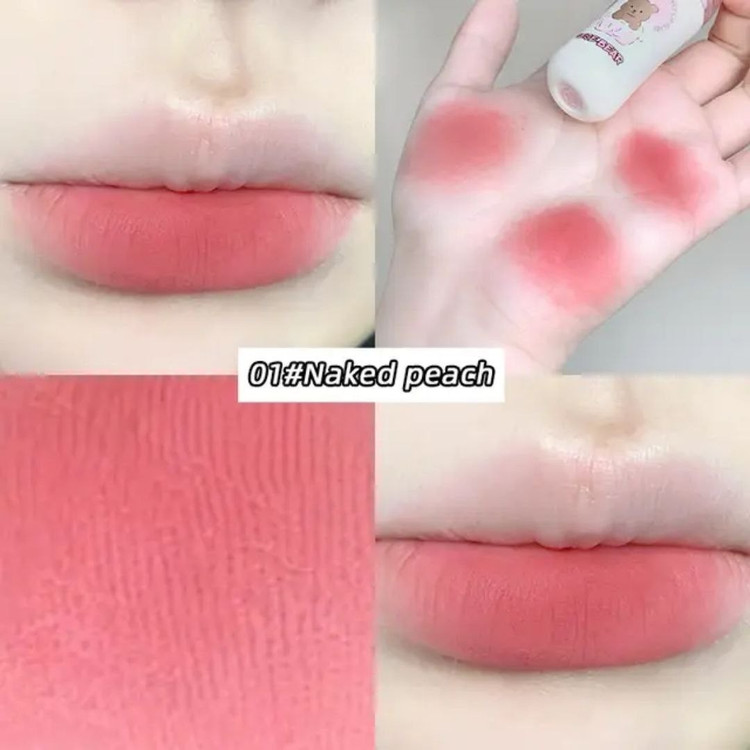 رژ لب مایع مات مخملی خمیری سبک نچرال شیشه شیر پستونکی خرس تدی کیوت فانتزی پینترستی گوگولی طرح بستنی مناسب کادو هدیه