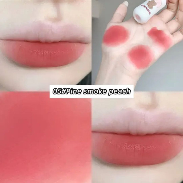 رژ لب مایع مات مخملی خمیری سبک نچرال شیشه شیر پستونکی خرس تدی کیوت فانتزی پینترستی گوگولی طرح بستنی مناسب کادو هدیه