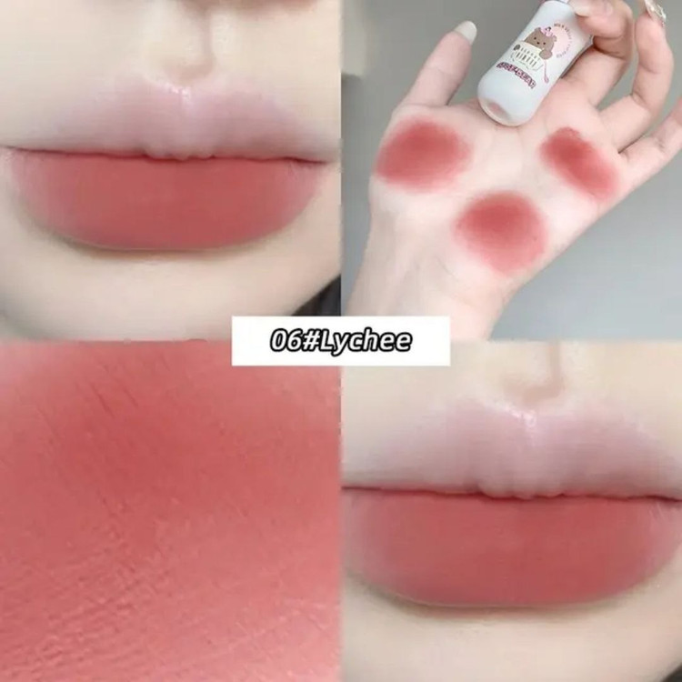 رژ لب مایع مات مخملی خمیری سبک نچرال شیشه شیر پستونکی خرس تدی کیوت فانتزی پینترستی گوگولی طرح بستنی مناسب کادو هدیه