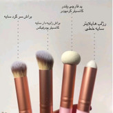 ست براش 4 عددی تخصصی فید میکاپ براش قارچی صورتی بدون ریزش فوق العاده کیوت فانتزی پینترستی