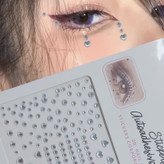 نگین رنگی تزیین مو و صورت پینترستی سایزبندی دارای چسب پشت کار نگین صورت چشم و مو دیزاین وسایل