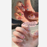 نگین رنگی تزیین مو و صورت پینترستی سایزبندی دارای چسب پشت کار نگین صورت چشم و مو دیزاین وسایل