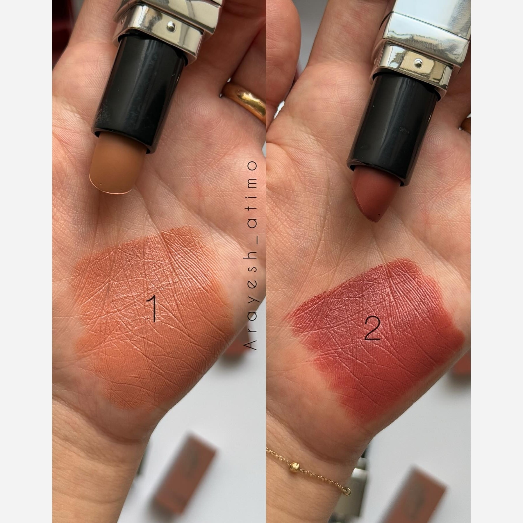 رژ لب جامد پاییزه چری مات مخملی دوپ دوروهو رنگ نود مناسب سایه و رژگونه فوق العاده کیوت پینترستی برای کادو هدیه