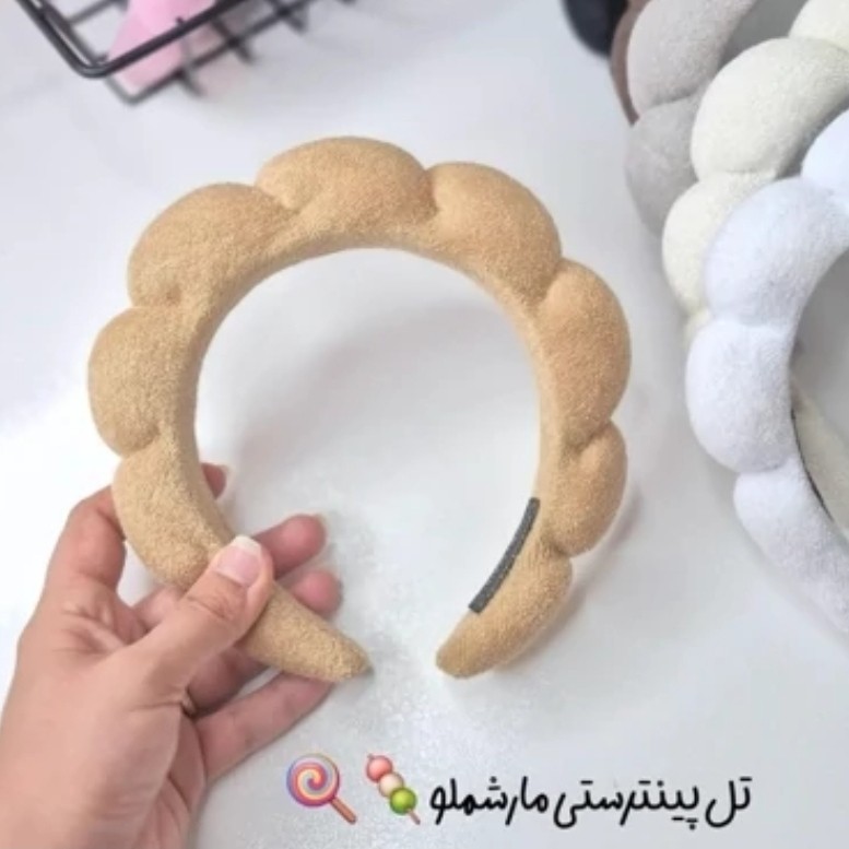 تل اسپا ابری تل مارشمالو پینترستی نرمالو همراه مچ بند آبگیر مناسب مدیتیشن روتین پوستی