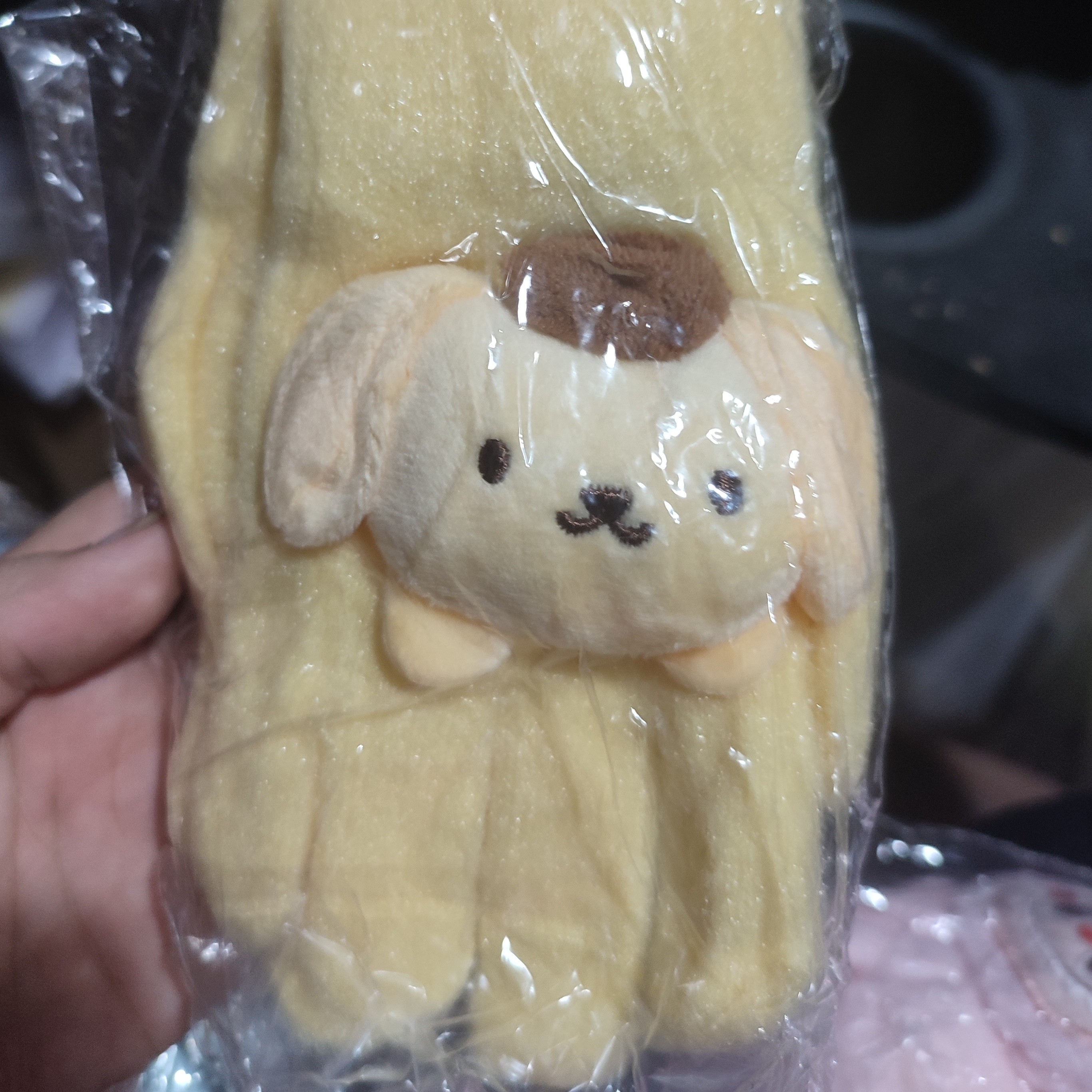 دستکش کرومی ملودی کیتی سینامورول لبوبو کاپا بارا کیوت فانتزی جنس پشمی تدی پشمالویی نرم و گرم زمستانه دست کش نیم انگشت