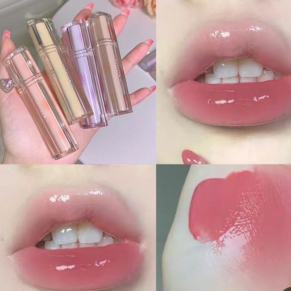 رژ لب سه بعدی کریستالی کره ای بالم لب نرم کننده و آبرسان لب گوگولی کیوت فانتزی پینترستی