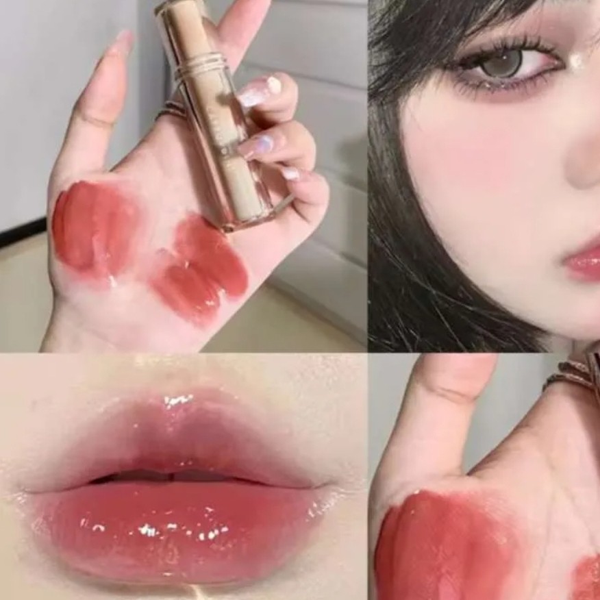 رژ لب سه بعدی کریستالی کره ای بالم لب نرم کننده و آبرسان لب گوگولی کیوت فانتزی پینترستی