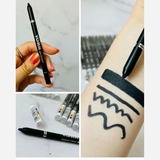 خط چشم مشکی ضد آب مشکی پررنگ پیگمنت بالا خط چشم شمعی کربن بلک ضدآب چشم
